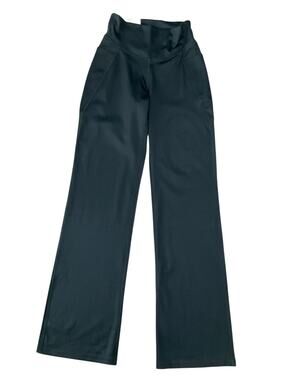 Jockey Women’s Yoga Pants High-Rise Wide-Leg Active Black Size Medium NWT